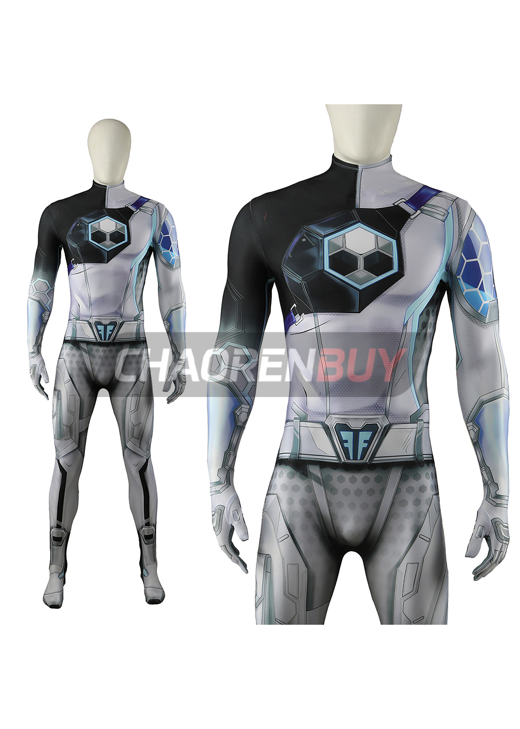 Mr. Fantastic Costume Marvel Rivals Future Foundation Cosplay Bodysuit for Adult Kids