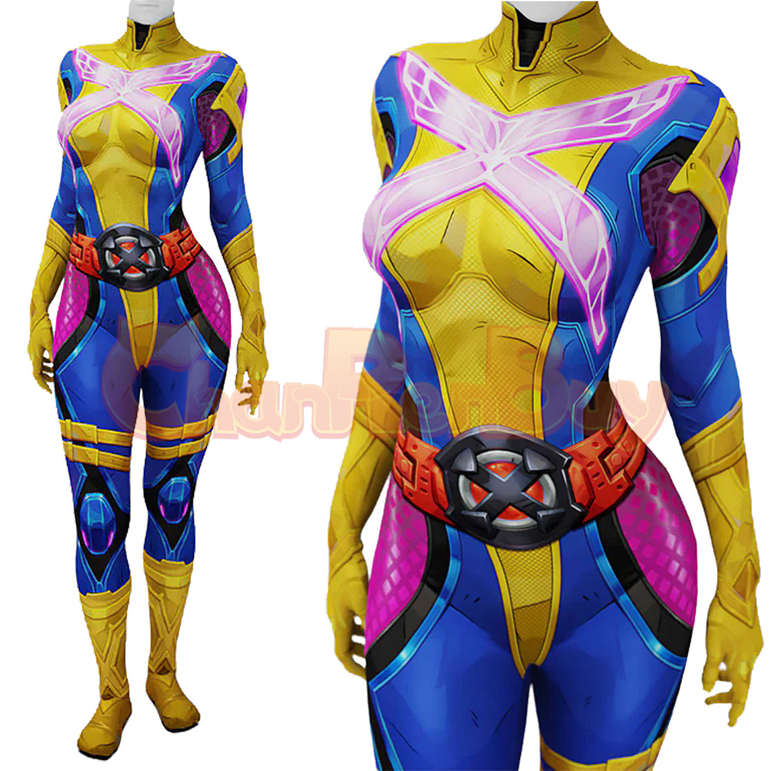 Storming Ignition Storm Costume Marvel Rivals Bodysuit Cosplay for Adult Kids