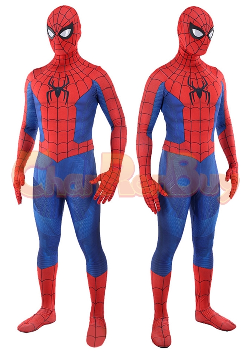 Classic Spider-Man Cosplay Peter Parker Bodysuit Ver.7 for Adult Kid