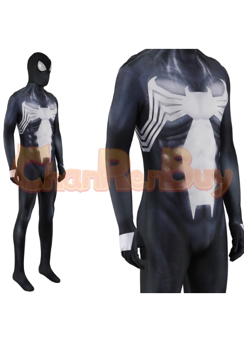 Spider-Man 3 Costume Cosplay Venom Symbitote Spiderman Bodysuit for Adult Kid