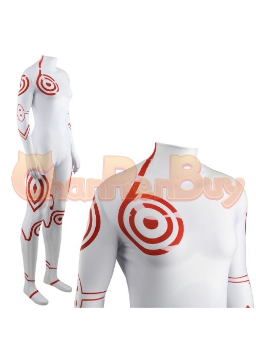 DEADMAN WONDERLAND Shiro Costume Cosplay Bodysuit for Adult Kid
