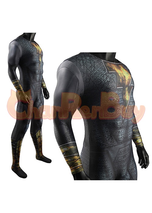 Black Adam Costume Cosplay Bodysuit Ver. 5 For Adult Kid