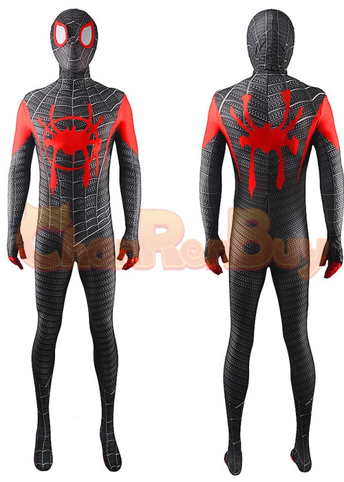 Spider-Man: Into the Spider-Verse Miles Morales Costume Cosplay Bodysuit for Adult Kid