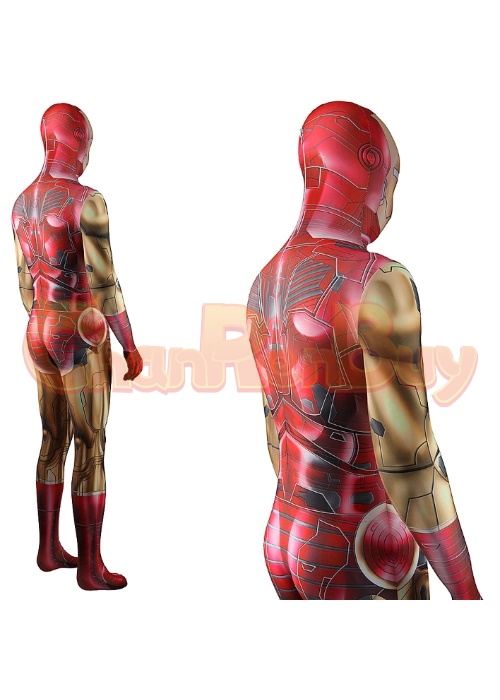 Iron Man Tony Stark Costume Cosplay Bodysuit for Adult Kid