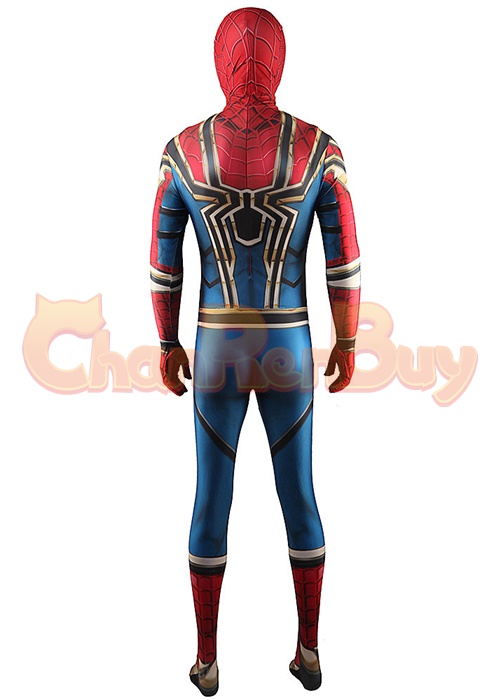 The Infinity Saga Iron Spider-Man Costume Cosplay Bodysuit for Adult Kid