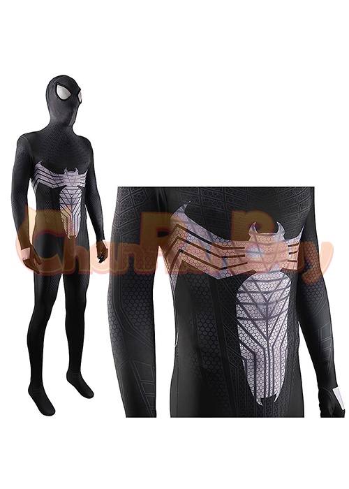 Spider-Man 3 Black Spider-Man Costume Cosplay Bodysuit Ver. 3 for Adult Kid
