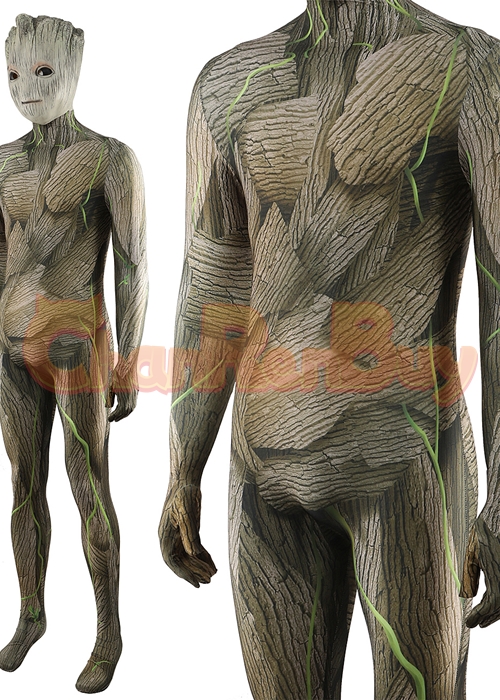 Guardians of the Galaxy Groot Costume Cosplay Bodysuit for Adult Kid