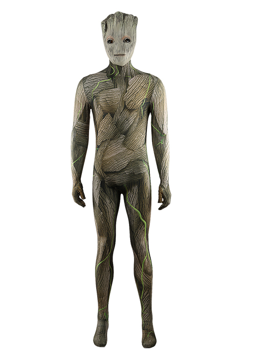 Guardians of the Galaxy Groot Costume Cosplay Bodysuit for Adult Kid