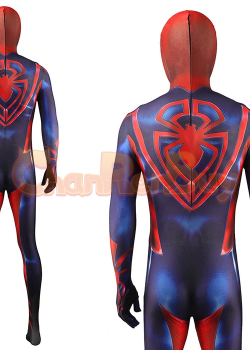 Spider-Man Unlimited Spiderman Costume Cosplay Bodysuit with Cloak Bulture Version for Adult Kid