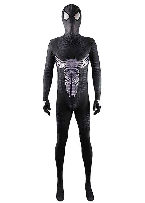 Spider-Man 3 Black Spider-Man Costume Cosplay Bodysuit Ver. 3 for Adult Kid