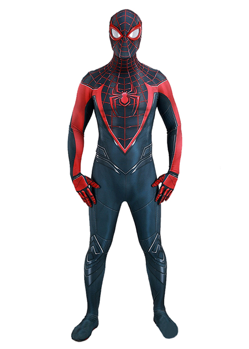 Miles Morales Costume Spider-Man Cosplay Bodysuit Ver.6 for Adult Kid ...