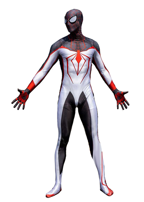 Miles Morales Costume PS5 Spider Man Cosplay Bodysuit for Adult Kid Ver ...