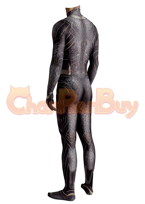 Black Panther Costume Cosplay Erik Killmonger Bodysuit for Adult Kid