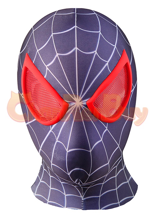 Spider-Man: Into the Spider-Verse Spiderman Costume Cosplay Bodysuit with Cloak for Adult Kid