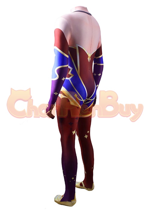 Genshin Impact Costume Cosplay Mona Bodysuit for Adult Kid
