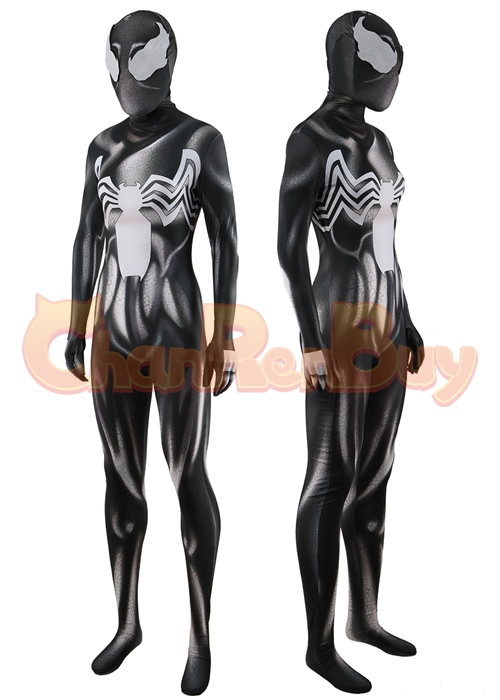 Marvel's Spider-man 2 Spider-man Venom Costume Cosplay Bodysuit for Adult Kid Ver. 2