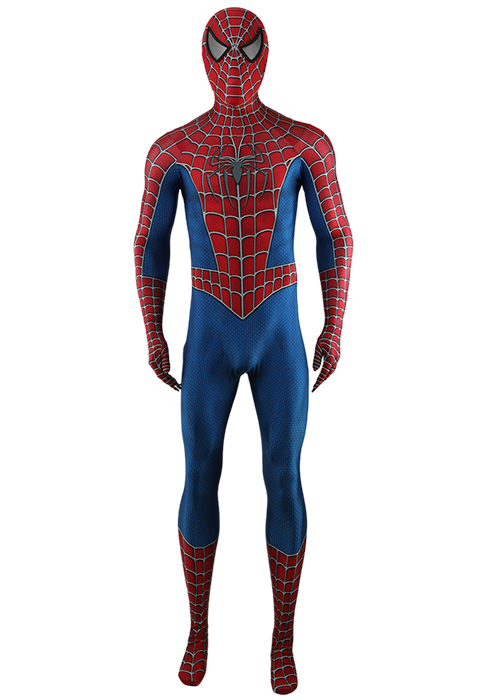 Spider-Man 2 Tobey Maguire Peter Parker Costume Cosplay Bodysuit for Adult Kid