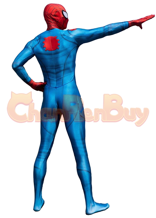 Spider-Man Miles Morales Costume Cosplay Bodysuit for Adult Kid Ver.3