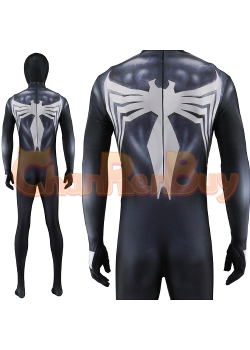 Spider-Man 3 Costume Cosplay Venom Symbitote Spiderman Bodysuit for Adult Kid