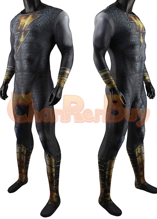 Black Adam Costume Cosplay Bodysuit Ver. 5 For Adult Kid