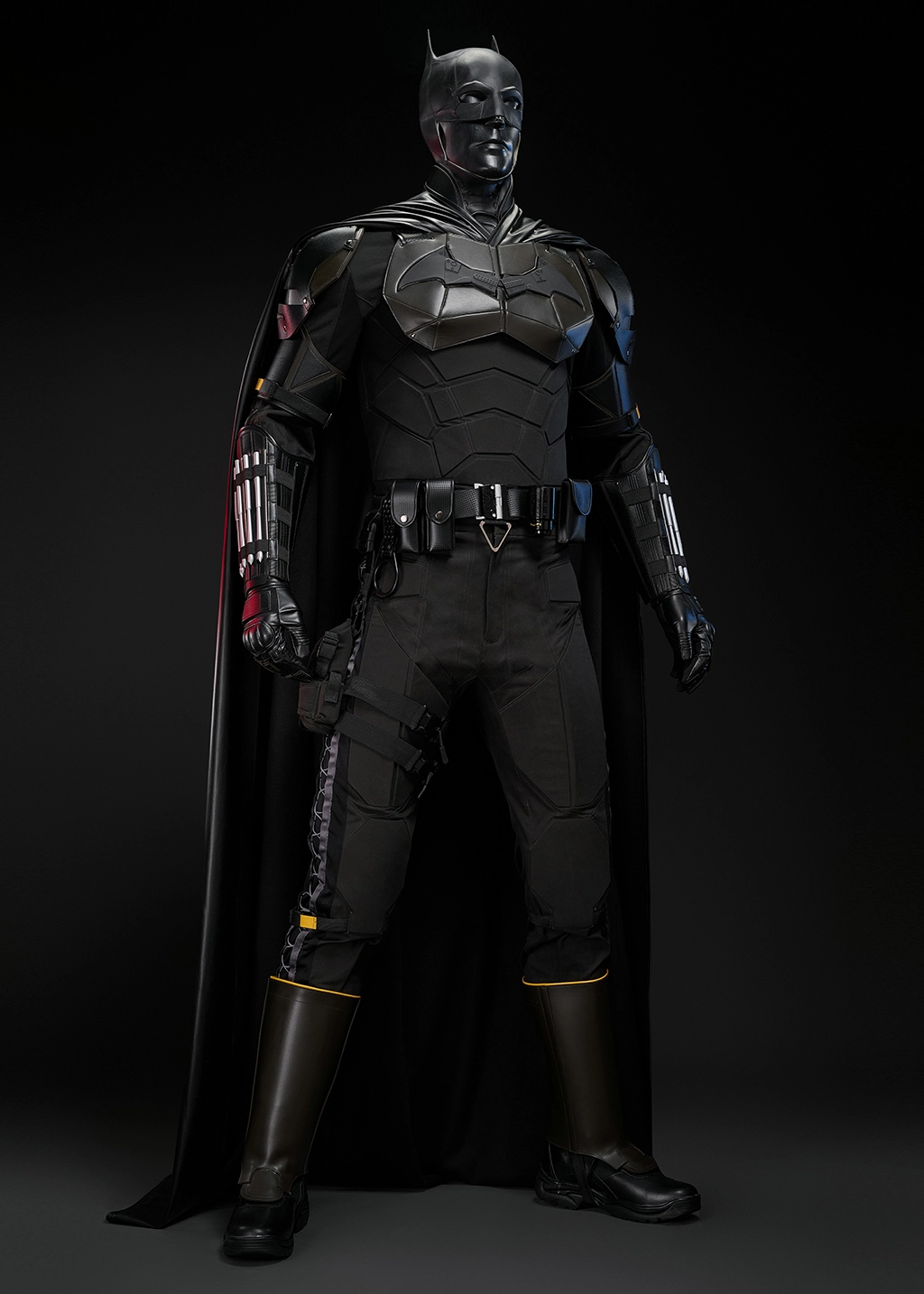 2022 Bat Style Man Costume Bruce Wayne Suit Cosplay Upgrade Ver