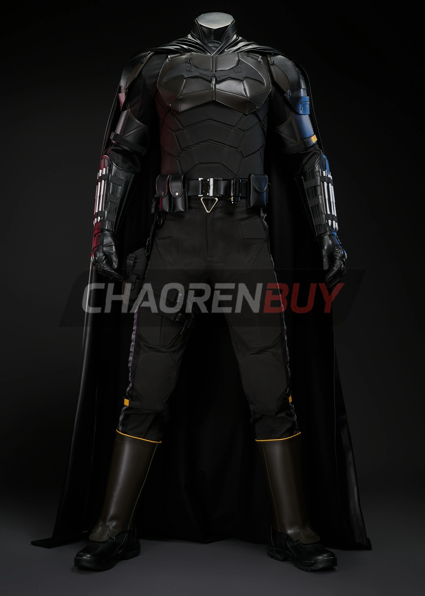 2022 Bat Style Man Costume Bruce Wayne Suit Cosplay Upgrade Ver