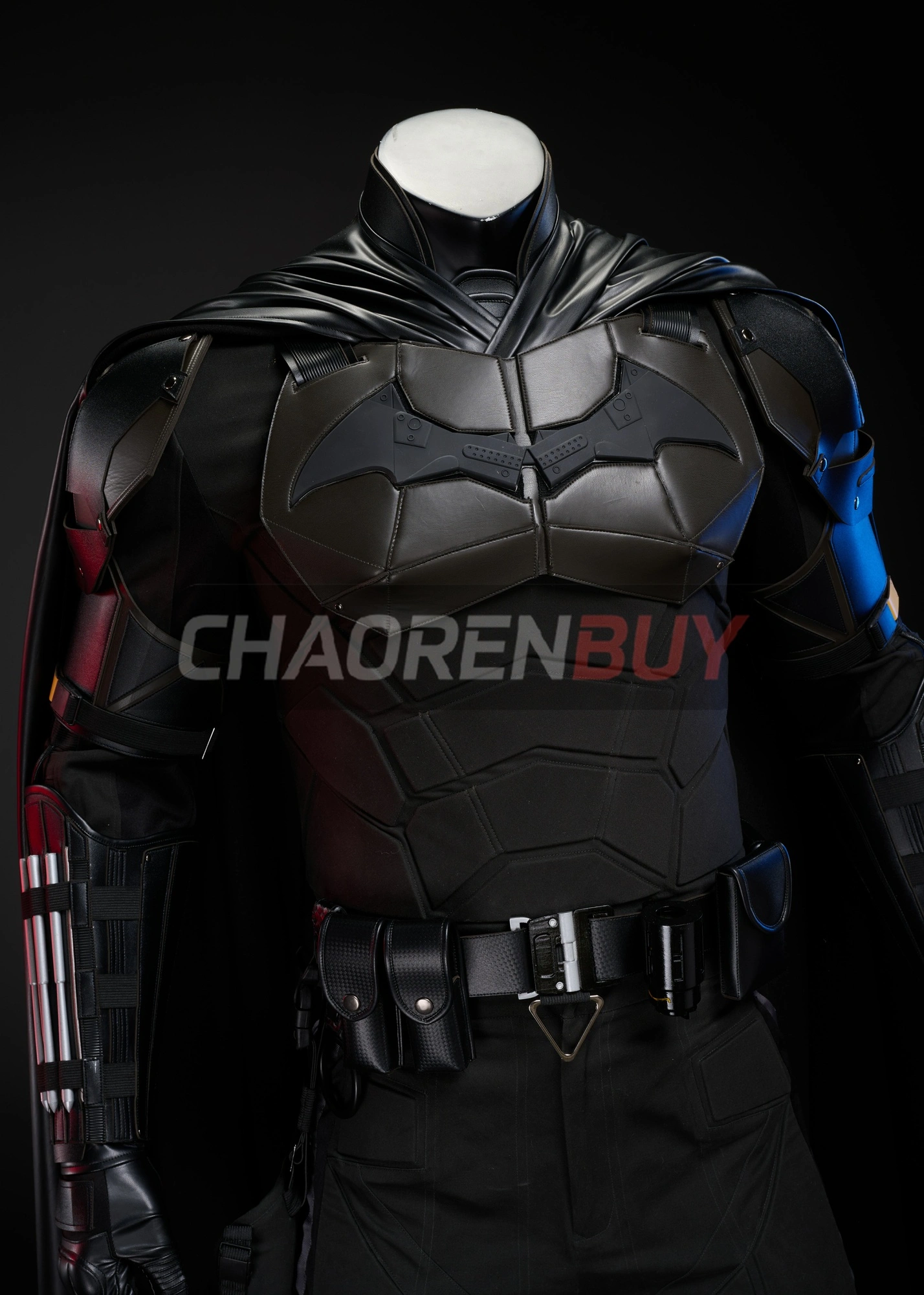 2022 Bat Style Man Costume Bruce Wayne Suit Cosplay Upgrade Ver