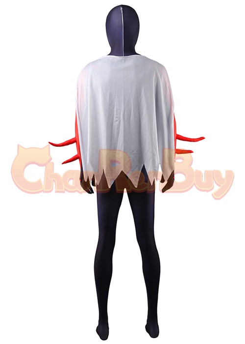 Spider-Man 2099 Costume Cosplay Spider-Man Bodysuit with Cloak for Adult Kid