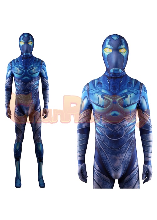 Blue Beetle Jaime Reyes Costume Cosplay Bodysuit for Adult Kid
