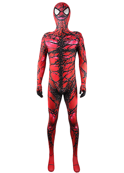 The Amazing Spider-Man Carnage Costume Cosplay Bodysuit for Adult Kid
