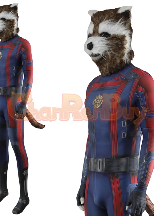 Guardians of the Galaxy Vol. 3 Rocky Costume Cosplay Bodysuit for Adult Kid