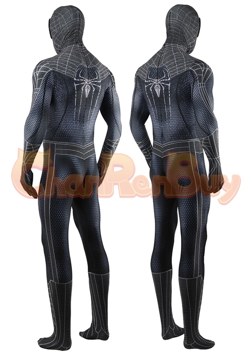 The Amazing Spider-Man Costume Cosplay Black Spider-Man Bodysuit for Adult Kid