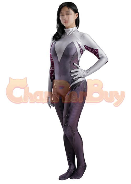 Spider-Man Trailer Costume Cosplay Gwen Stacy Bodysuit for Adult Kid