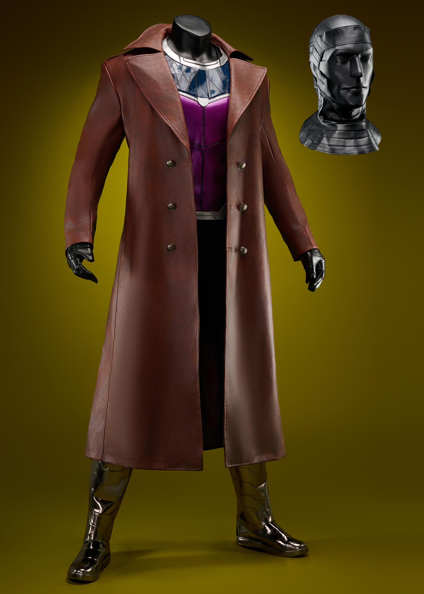 Gambit Costume Deadpool 3 Suit Cosplay with Shoes