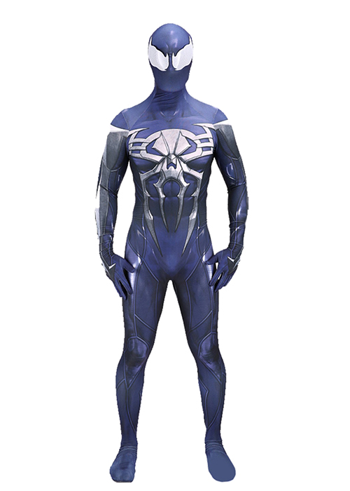 PS4 Spider Man 2099 Symbiote Cosplay Bodysuit for Adult Kid