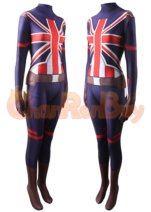 What If Costume Cosplay Peggy Carter Spider-Man Bodysuit for Adult Kid