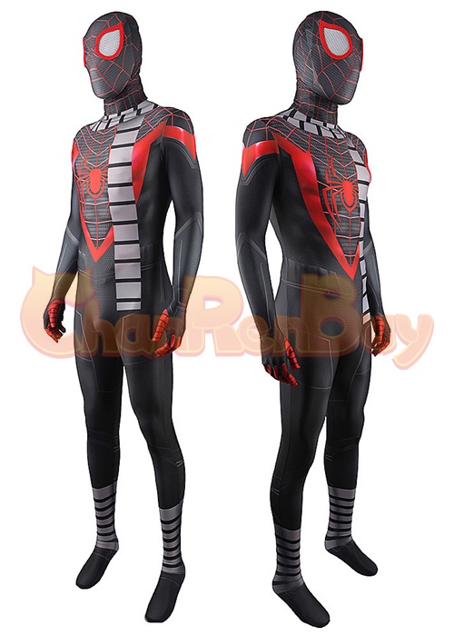 Spider-Man Costume Cosplay Miles Morales Bodysuit Ver. 5 for Adult Kid