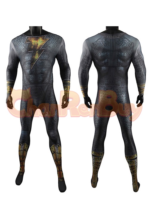 Black Adam Costume Cosplay Bodysuit Ver. 5 For Adult Kid