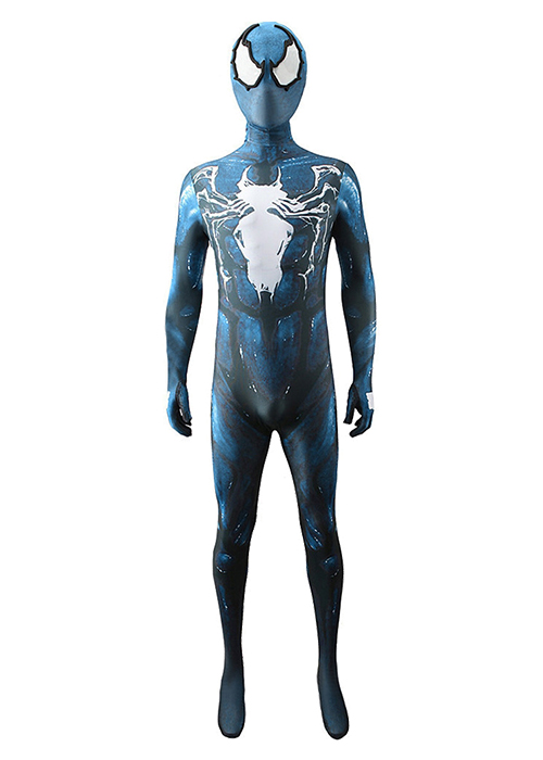 Spider-Man Cosplay Blue Venom Symbiote Bodysuit for Adult Kid