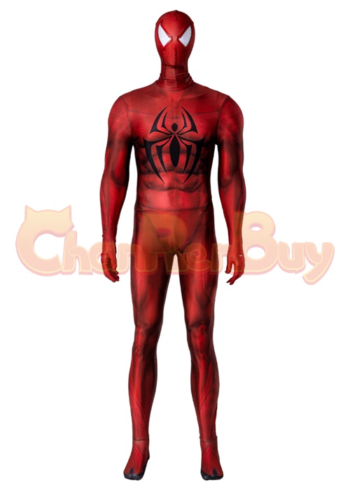 Spider-Man Across The Spider-Verse Scarlet Spider Bodysuit Costume Cosplay Suit