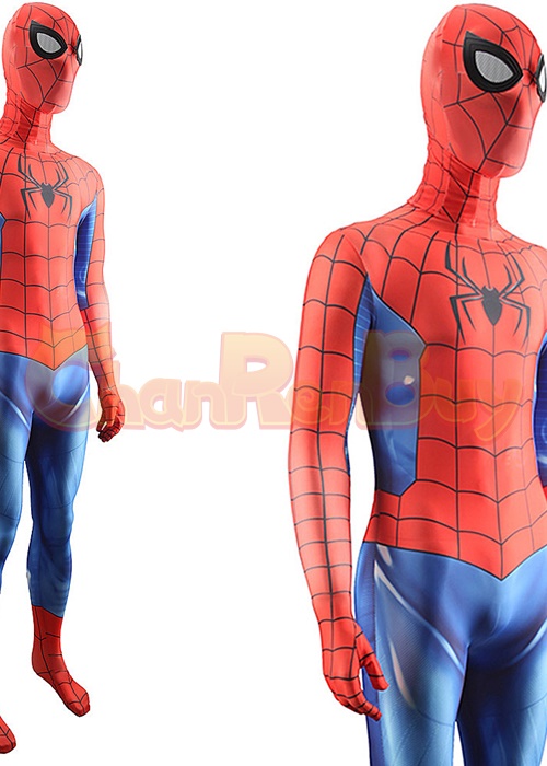 Classic Spider-Man Costume Cosplay Peter Parker Bodysuit for Adult Kid