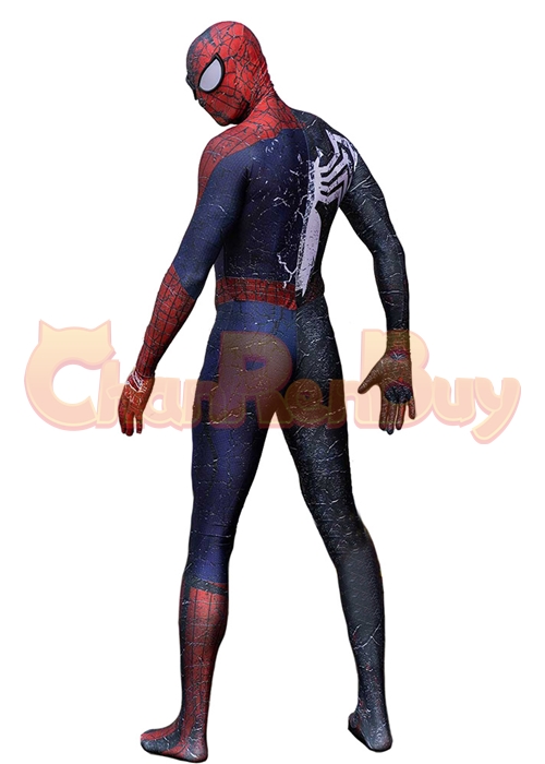 The Amazing Spider-Man 2 Costume Cosplay Venom Spider-Man Symbiot Bodysuit for Adult Kid