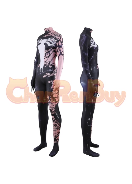 Venom Costume Cosplay Female Venom Bodysuit for Adult Kid