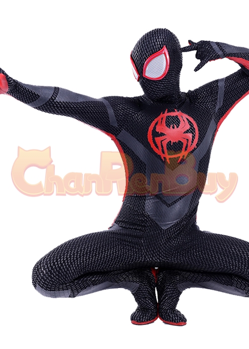 Spider-Man: Across the Spider-Verse Miles Morales Costume Cosplay Bodysuit for Adult Kid Ver.5