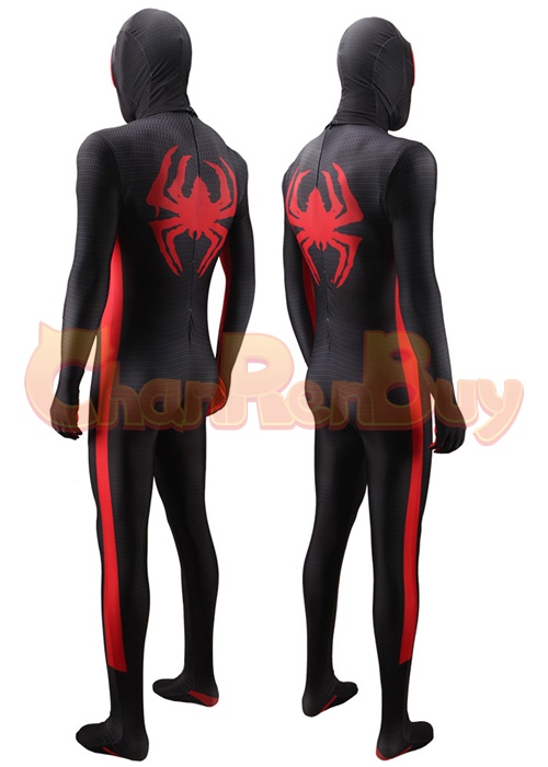 Across the Spider-Verse Cosplay Miles Morales Bodysuit for Adult Kid