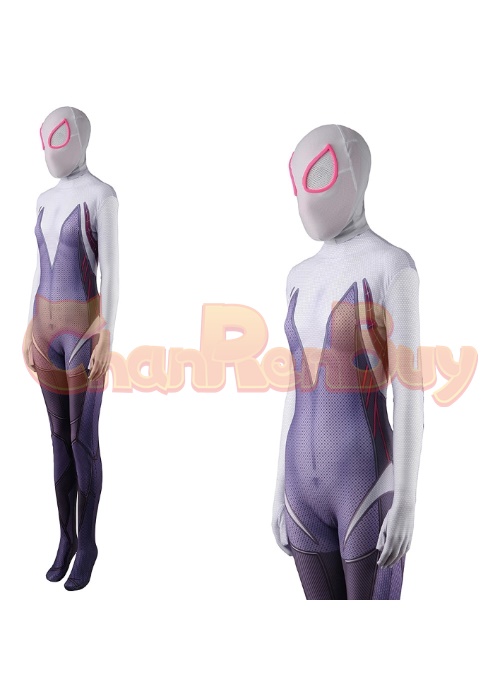 Spider-Gwen Costume Cosplay Gwen Bodysuit for Adult Kid