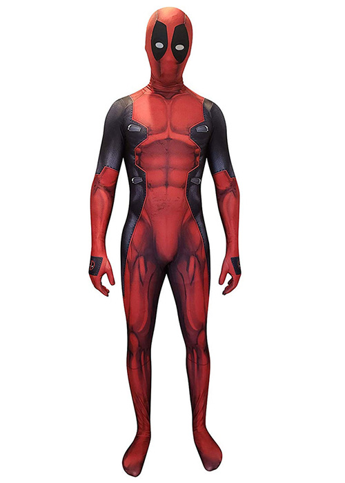 DEADPOOL Wade Winston Wilson Costume Cosplay Bodysuit for Men Kid