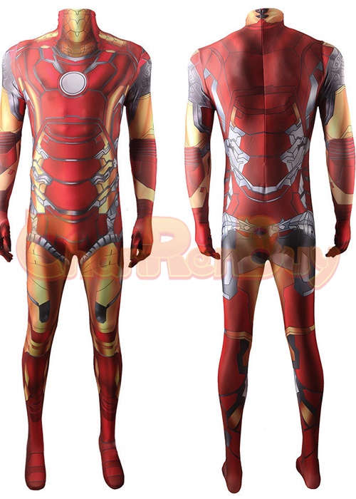 Iron Man Costume Cosplay Tony Stark Bodysuit For Adult Kid