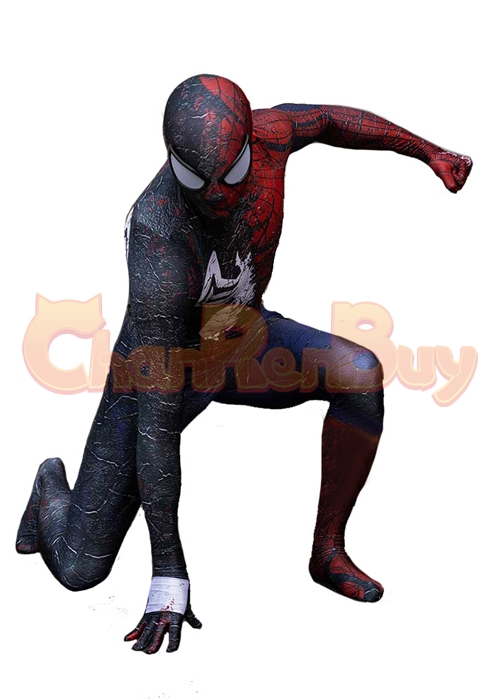 The Amazing Spider-Man 2 Costume Cosplay Venom Spider-Man Symbiot Bodysuit for Adult Kid