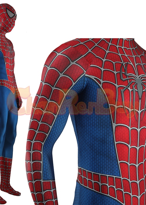 Spider-Man 2 Tobey Maguire Peter Parker Costume Cosplay Bodysuit for Adult Kid